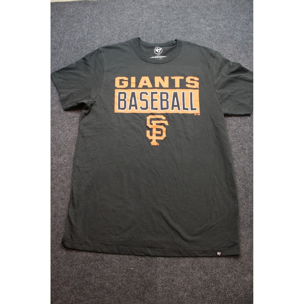47 Brand San Francisco Giants MLB Baseball T-Shirt Mens Large Gray Cotton Tee